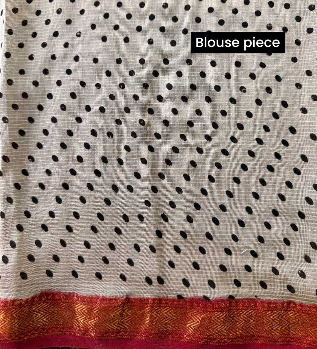 Nitya - Hand Block Print Silk Cotton Maheshwari Saree