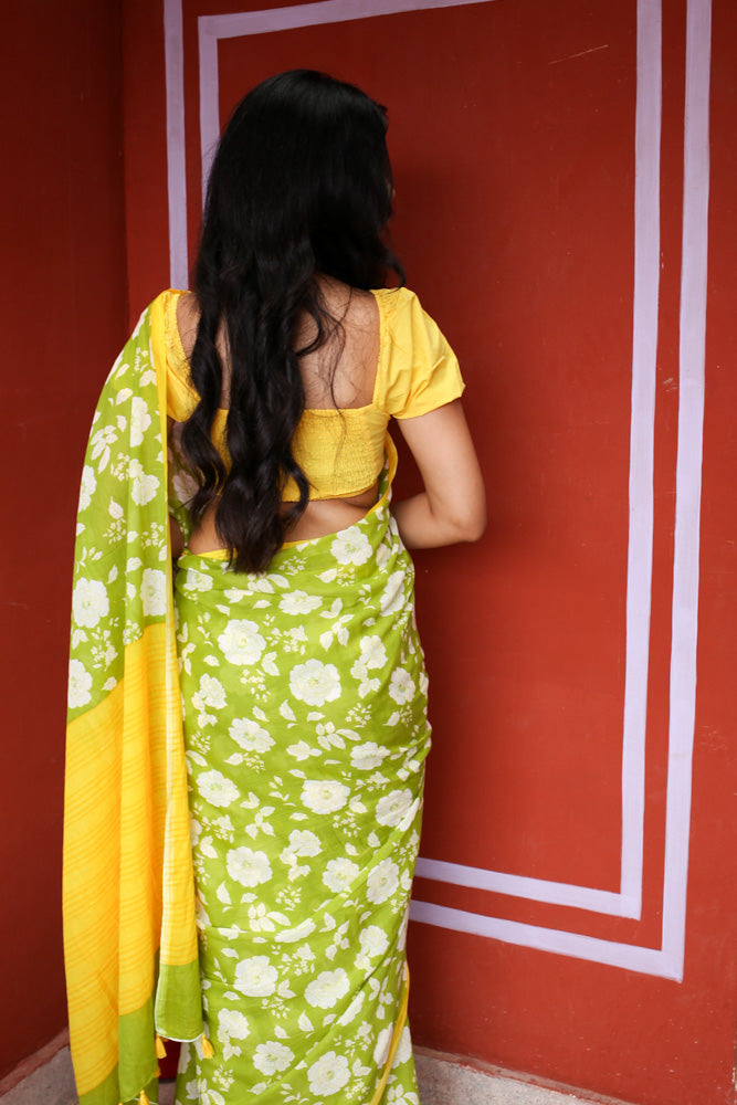 Misty Memories Printed Mulmul Cotton Saree