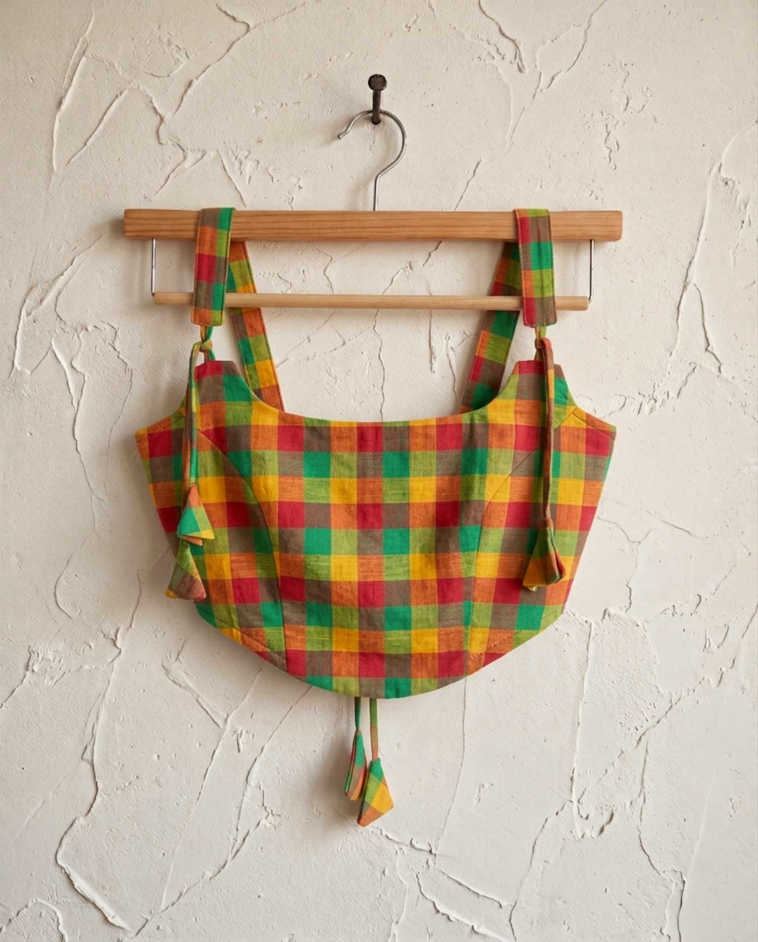 Happy Days Cotton Handloom Corset Blouse in Multicolour 3