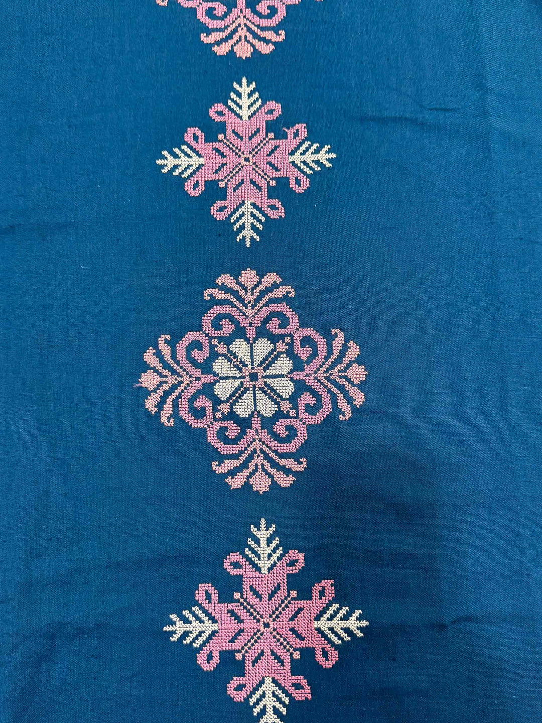 Riya Cotton Pant and Kurta Set with Floral Embroidery