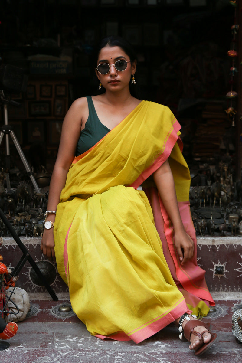 Roshni - Handwoven Pure Mulmul Cotton Saree