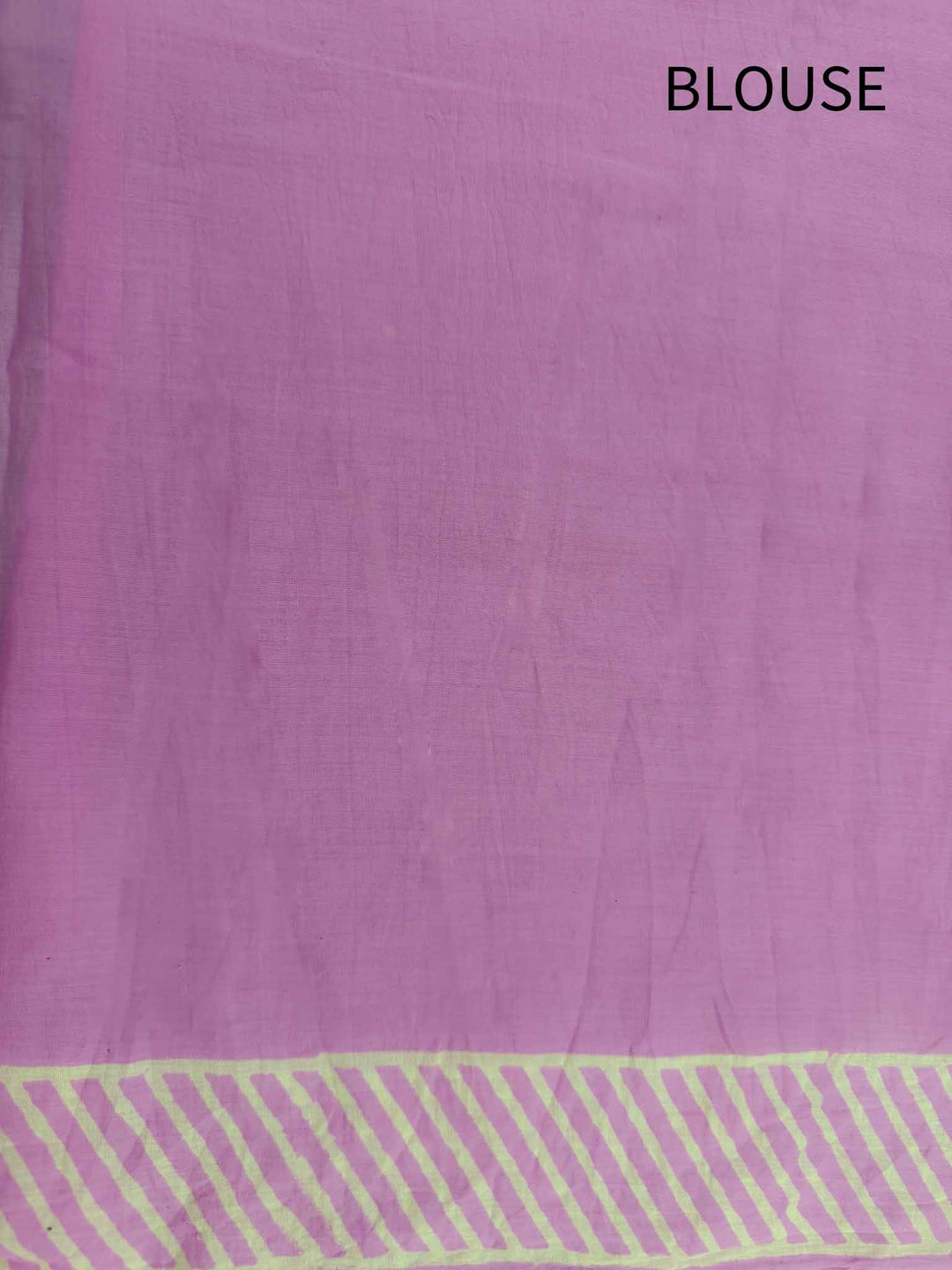 Just Pink Hand Block Print Mulmul Cotton Saree