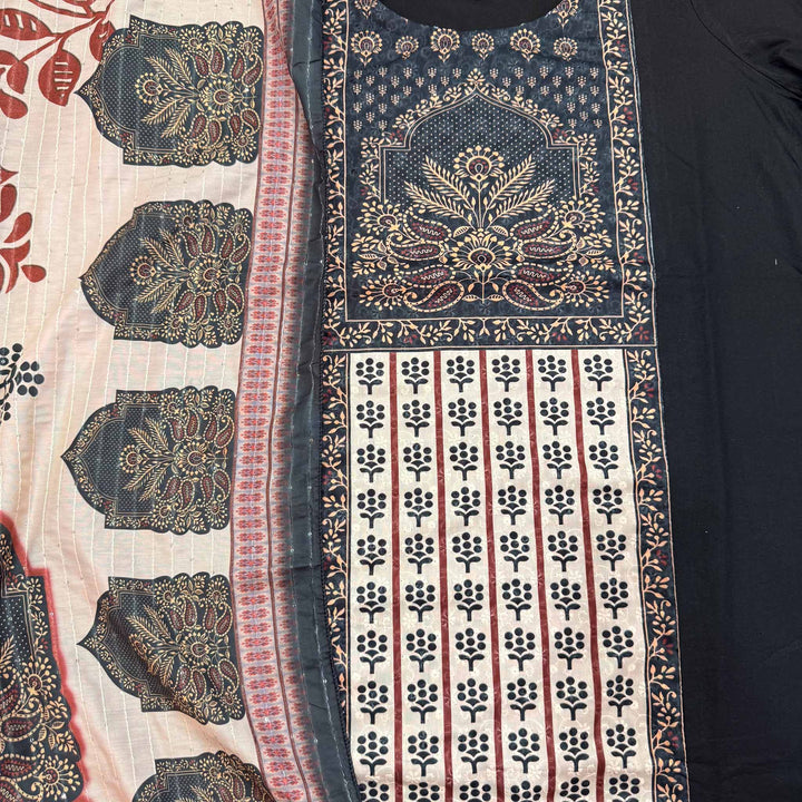 Saanjh Printed Cotton Dupatta, Pant and Kurta Set