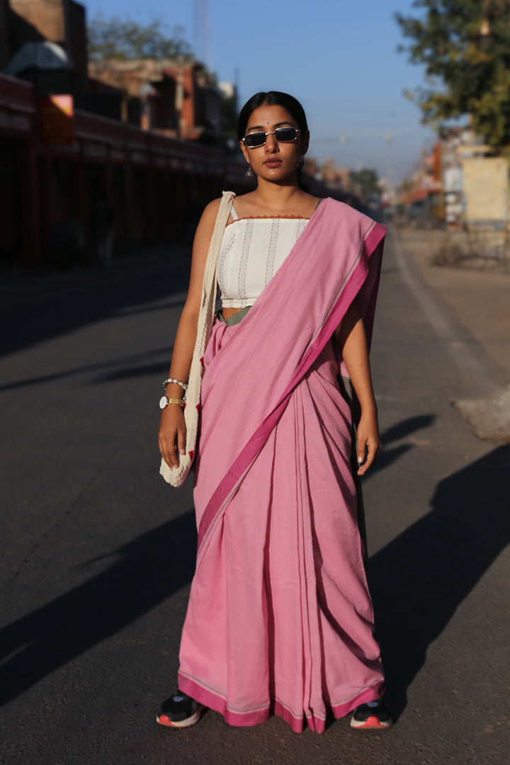 Seher - Handwoven Pure Mulmul Cotton Saree