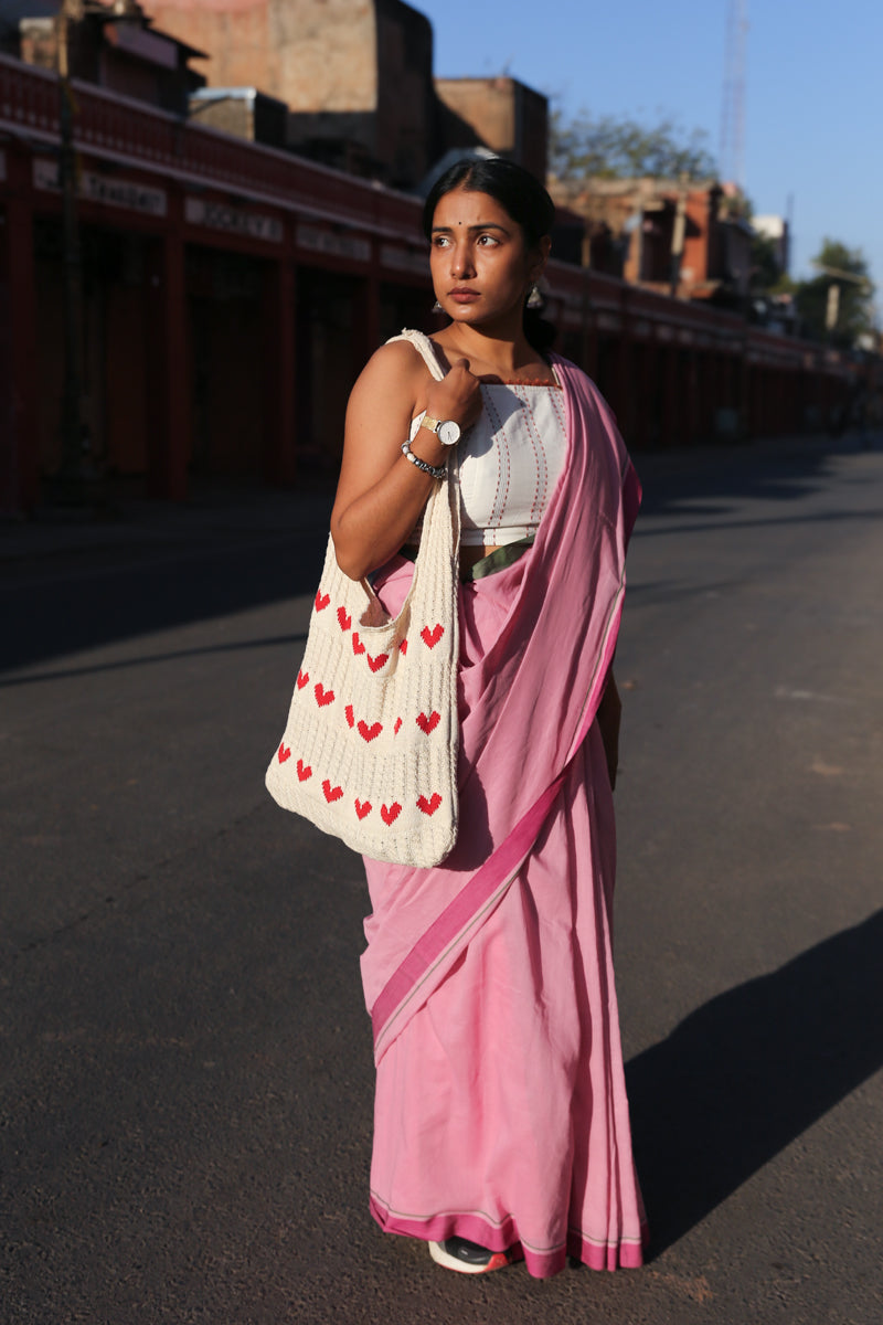 Seher - Handwoven Pure Mulmul Cotton Saree