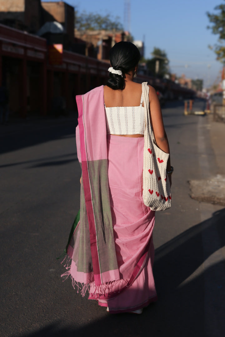 Seher - Handwoven Pure Mulmul Cotton Saree