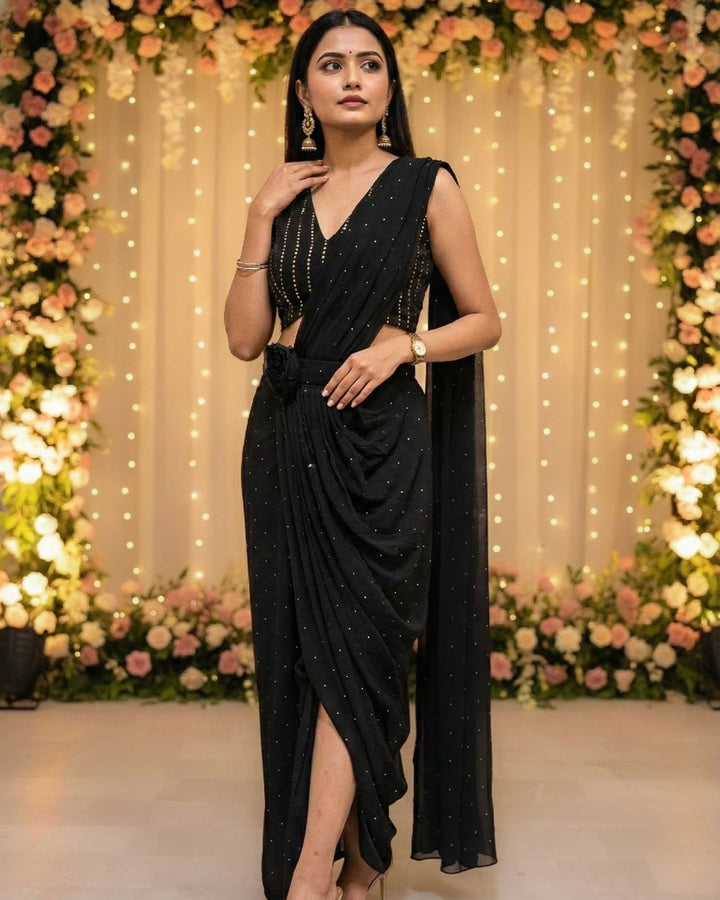 Starlit Slit Saree Blouse Combo (Pack of 2)