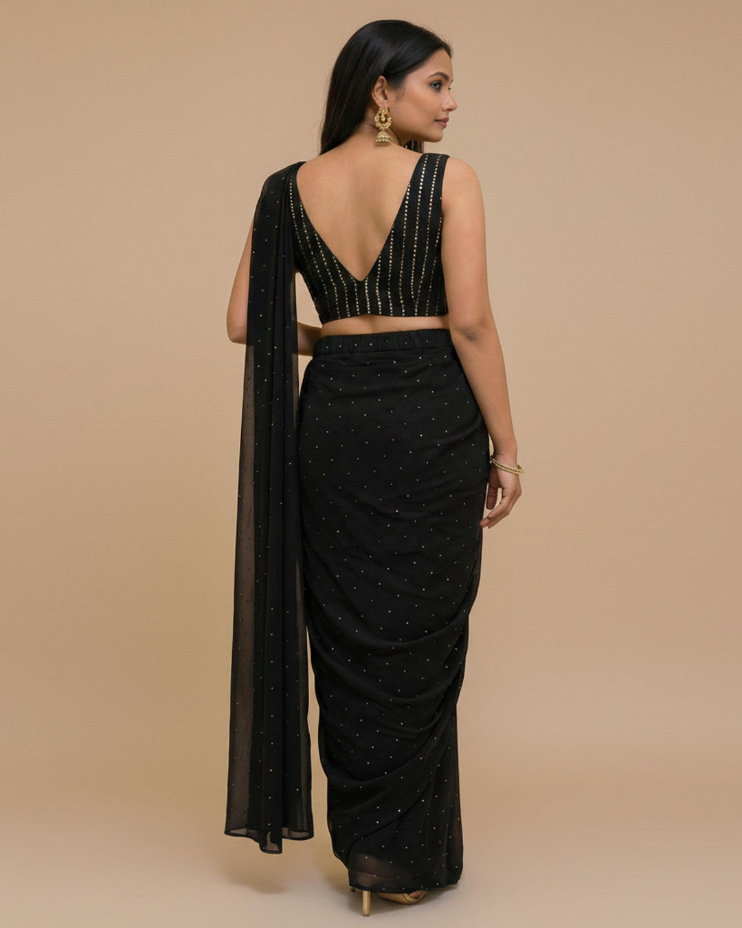 Starlit Slit Saree Blouse Combo (Pack of 2)