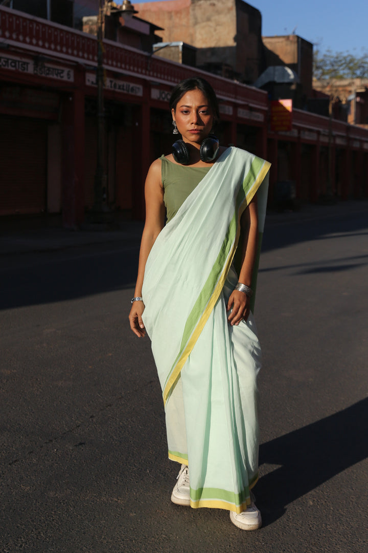 Subah - Handwoven Pure Mulmul Cotton Saree