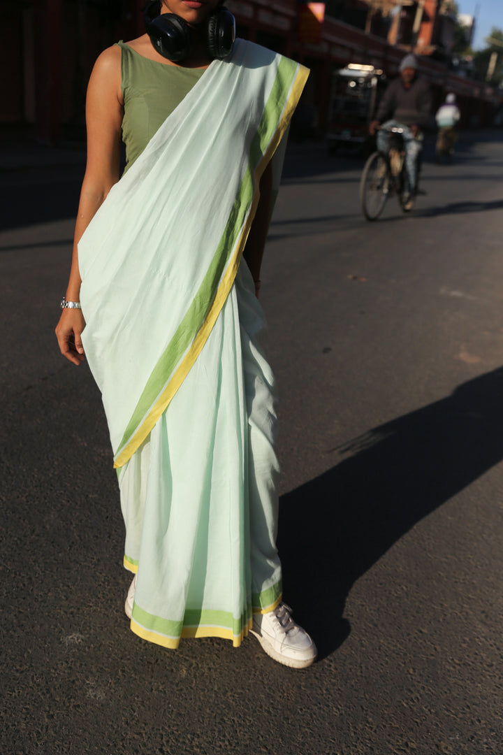 Subah - Handwoven Pure Mulmul Cotton Saree