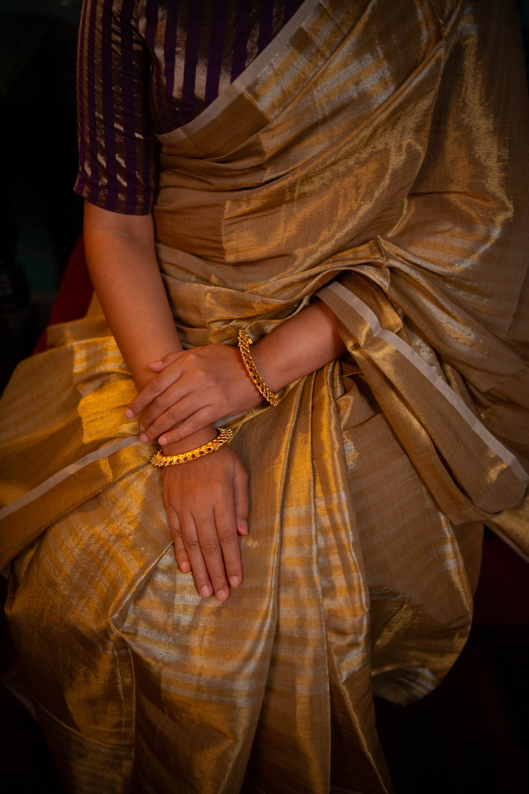 Suvarna - Gold Woven Tissue Saree