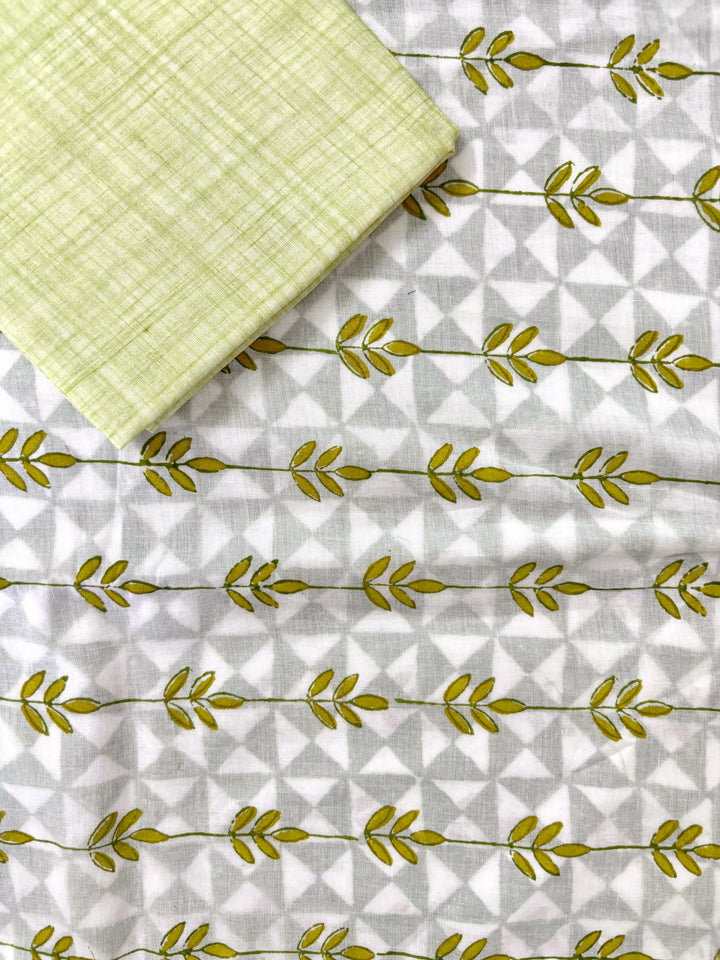 Limelight - Mul Cotton Hand Block Printed Saree