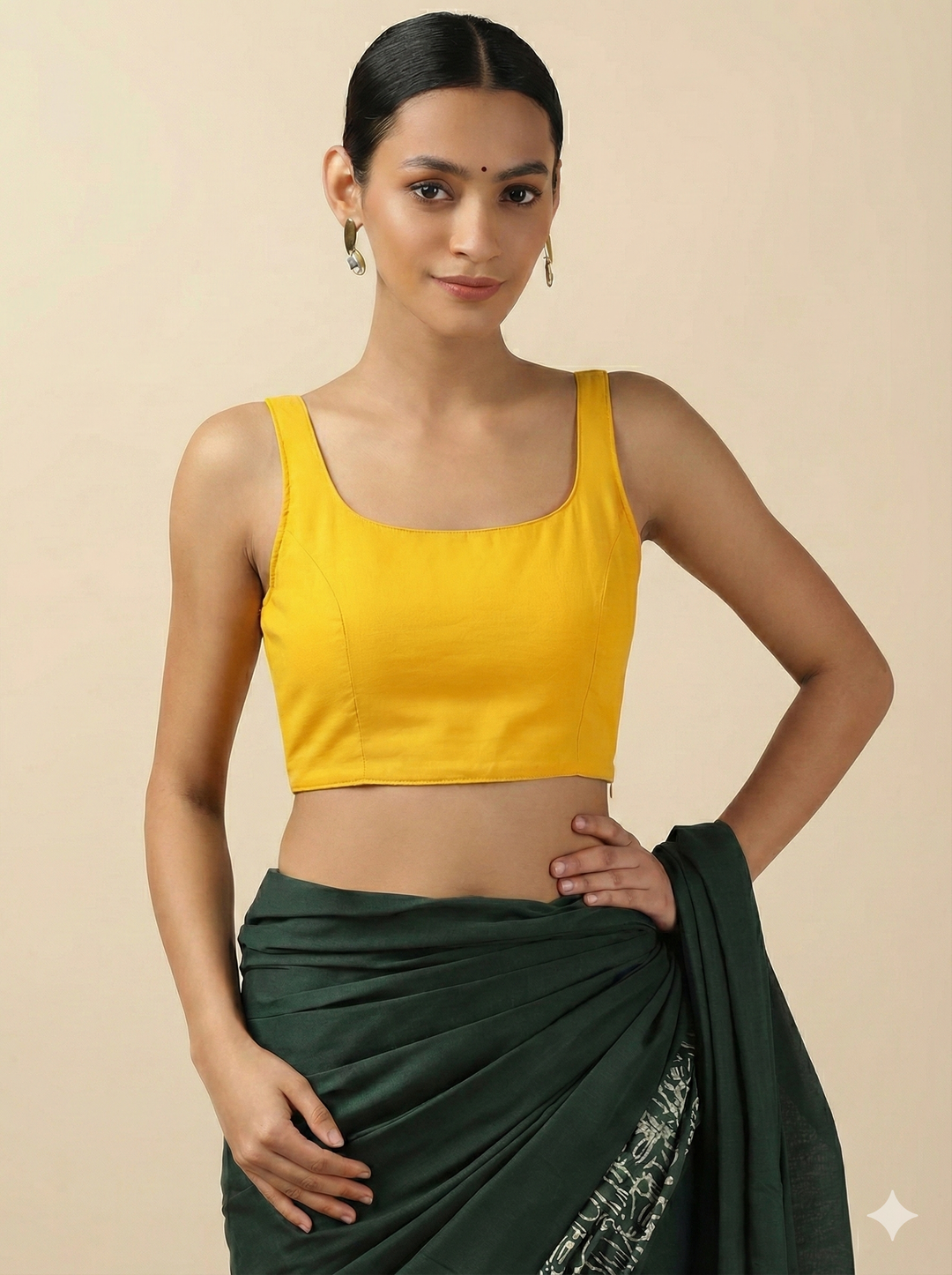 Golden Hour Saree Blouse Combo (Pack of 2)