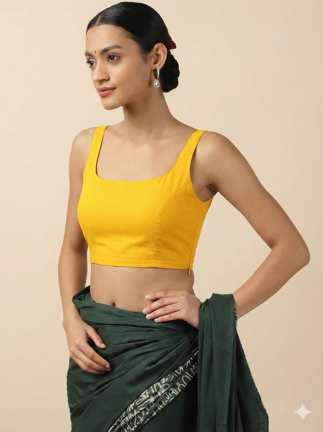 Golden Hour Saree Blouse Combo (Pack of 2)