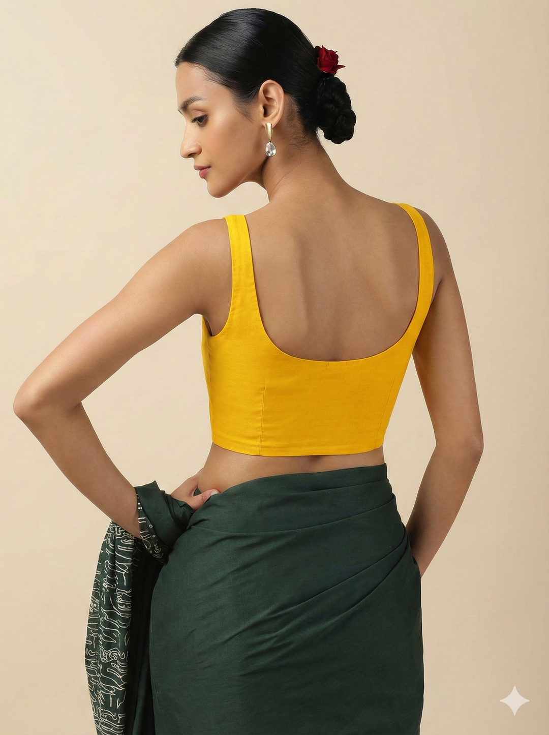 Golden Hour Saree Blouse Combo (Pack of 2)