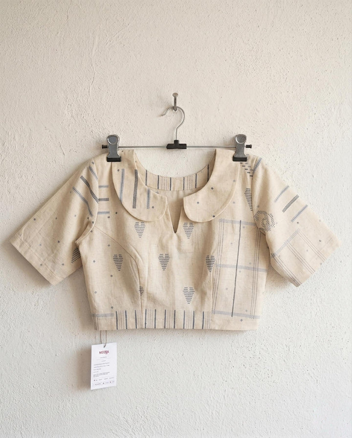 Timeless White Cotton Blouse with Peter Pan Collar